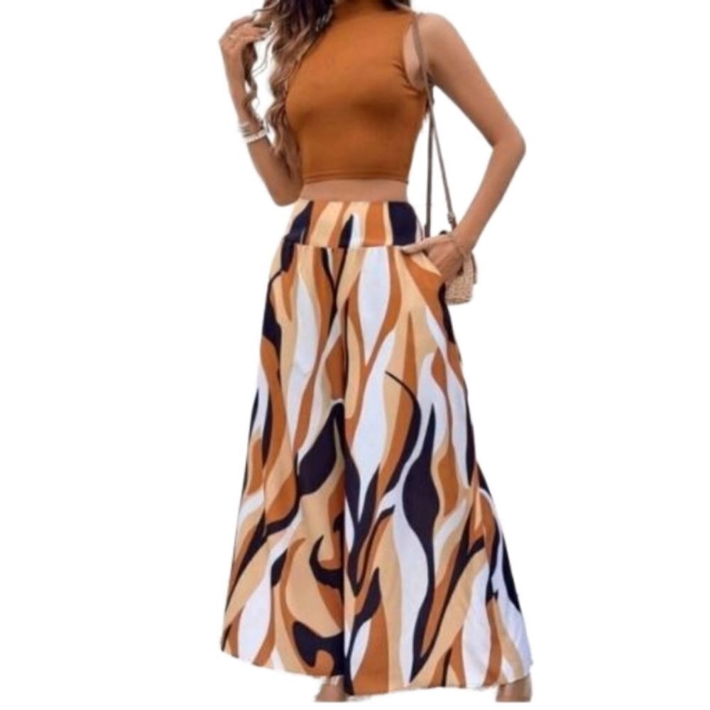Two piece wideleg set sz Large